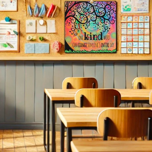 おもしろいインスパイアの優しい言葉の教室 ポスター