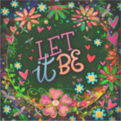 おもしろいインスパイアフローラは気にせ感動的る シール (正面)