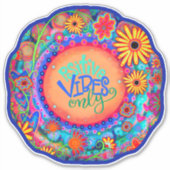 おもしろいインスパイアフローラ前向きビブ感動的ス シール (正面)