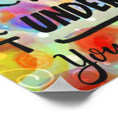 おもしろいインスパイア教室先生教育 ポスター (角)