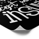 おもしろいインスリンT1d糖尿病 ポスター (角)