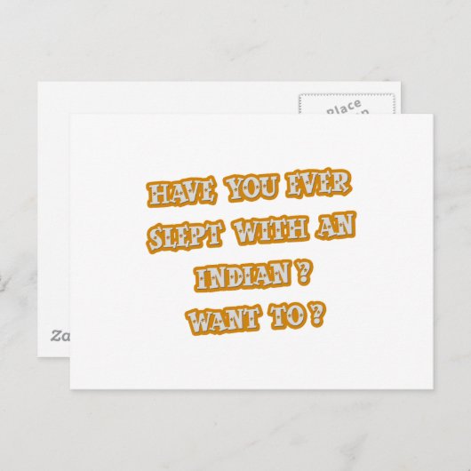 おもしろいインディアン集荷ライン ポストカード (正面/裏面)