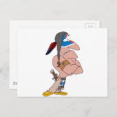 おもしろいインディアン ポストカード (正面/裏面)