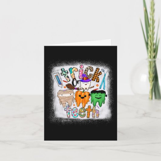 おもしろいインプラント歯科医ハロウィーン カード (正面)