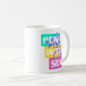 おもしろいイン・サンカラフル- Summer Palm Tree コーヒーマグカップ (正面右)