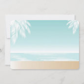 おもしろいインSunブライダルシャワープールパーティの招待状 招待状 (裏面)