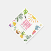 おもしろいインSun Girl 1st Birthday Paper Napkin スタンダードカクテルナプキン (角)