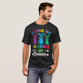 おもしろいイースターの日の先生私は私の1年生のバニー大好き Tシャツ (正面フル)
