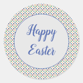 おもしろいイースターエッグ ラウンドシール