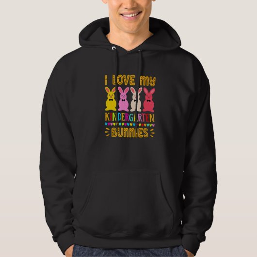 おもしろいイースターデー先生Tee I Love My P幼稚園 パーカ (正面)