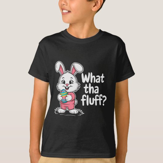 おもしろいイースターバニー – 何Tha Flff Tシャツ (正面)