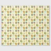 おもしろいイースターパターンホリデーラッピング紙 ラッピングペーパー (フラット)