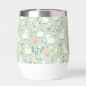 おもしろいイースターパターンワインタンブラー (背面)