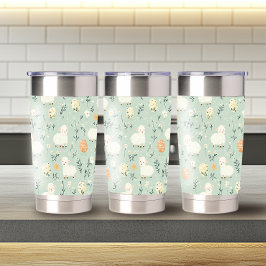 おもしろいイースターパターン20ozサーマルタンブラー 保温保冷タンブラー