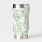おもしろいイースターパターン20ozサーマルタンブラー 保温保冷タンブラー (背面)