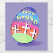 おもしろいイースターワインラベル ワインラベル (シングルラベル)