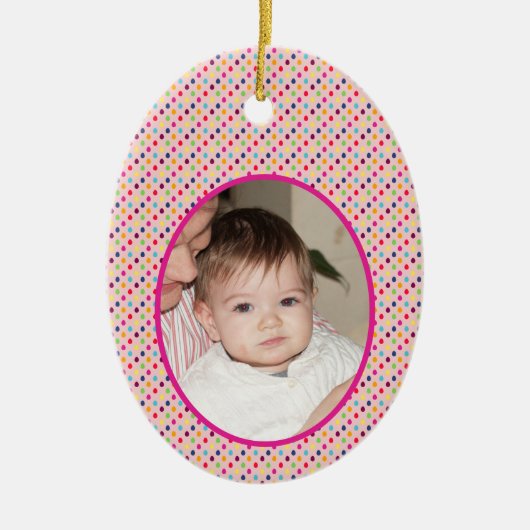 おもしろいイースター セラミックオーナメント (正面)