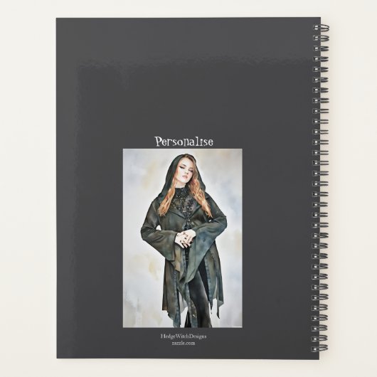 おもしろいウィッチー引用文グかわいらしレージャーナル プランナー手帳 (裏面)