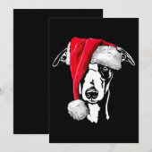 おもしろいウィペットサンタ クリスマス 犬ママ ギフト プレゼント (正面/裏面)