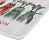 おもしろいウィペットin冬のスカーフ カッティングボード (角)