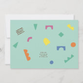 おもしろいウィンターワンダーランド子供の誕生日パーティー招待状 招待状 (裏面)