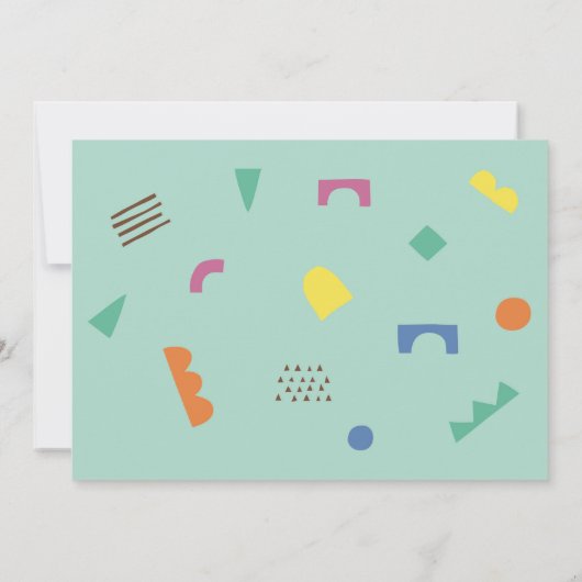 おもしろいウィンターワンダーランド子供の誕生日パーティー招待状 招待状 (裏面)