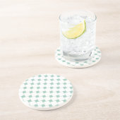 おもしろいウィーヴスクウェアミントグリーン コースター (側面)