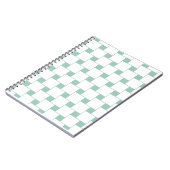 おもしろいウィーヴスクウェアミントグリーン ノートブック (左側)