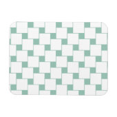 おもしろいウィーヴスクウェアミントグリーン マグネット (横)