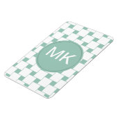 おもしろいウィーヴスクウェアミントグリーン マグネット (左側)