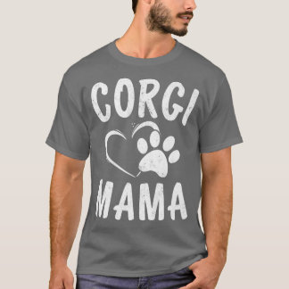 おもしろいウェルシュコーギーママギフトペットラバーアパレルドッグモ Tシャツ