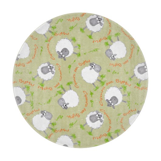 おもしろいウェルシュヒツェ、ウェールズ永遠のカッティングボード カッティングボード (正面)