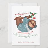 おもしろいウォーターカラースロススロー&コージクリスマスシーズン シーズンカード (正面)