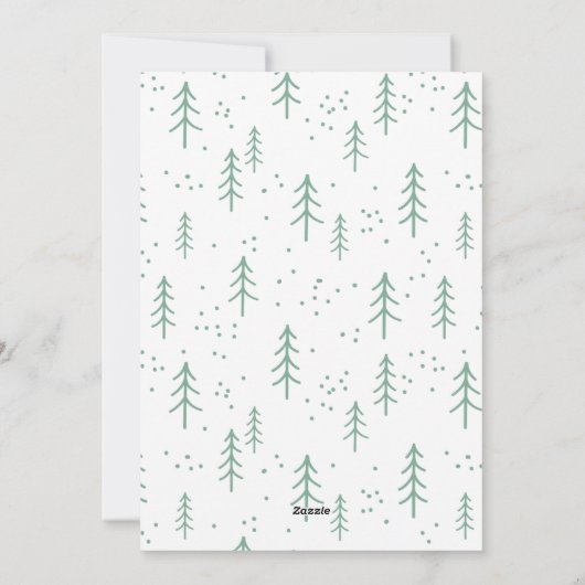 おもしろいウォーターカラースロススロー&コージクリスマスシーズン シーズンカード (裏面)