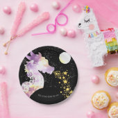 おもしろいウォーターカラードラゴン誕生日 ペーパープレート (パーティー)