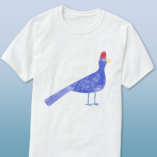 おもしろいウォーター・カラー・バードアート・レディ・ロス・トゥラコ Tシャツ