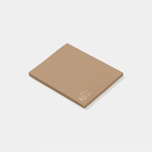 おもしろいウサギまたはアヒル、野生動物のdiptyc ポストイット (アングル)