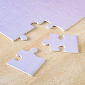 おもしろいウマ紫のガーリーおもしろい ジグソーパズル (側面)