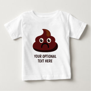 おもしろいウンチカスタム文字シャツ&ジャケット ベビーTシャツ