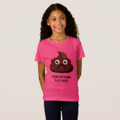 おもしろいウンチカスタム文字シャツ&ジャケット Tシャツ (正面フル)