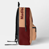 おもしろいウンチ名前をカスタムする プリントバックパック (左)