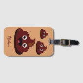 おもしろいウンチ名前をカスタムする ラゲッジタグ (正面横)