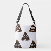 おもしろいウンチ絵文字クロスボディバッグ財布ポケット帳 クロスボディバッグ (正面)