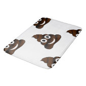 おもしろいウンチ絵文字バスタママット バスマット (アングル)