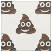 おもしろいウンチ絵文字 ファブリック (クローズアップ)