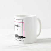 おもしろいエイリアンの取り外し引用文人間関係の状態 コーヒーマグカップ (正面右)