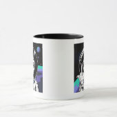 おもしろいエイリアンセラミックアクセント11oz マグカップ (中央)