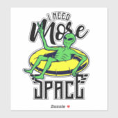 おもしろいエイリアンチュービングもっと宇宙が必要 シール (シート)