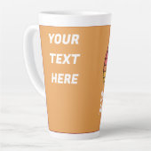 おもしろいエイリアンパパモード有効化ギフト カフェラテマグ (左アングル)
