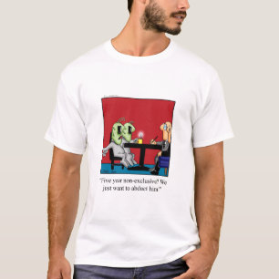 おもしろいエイリアン拉致用ユーモティーシャツ Tシャツ